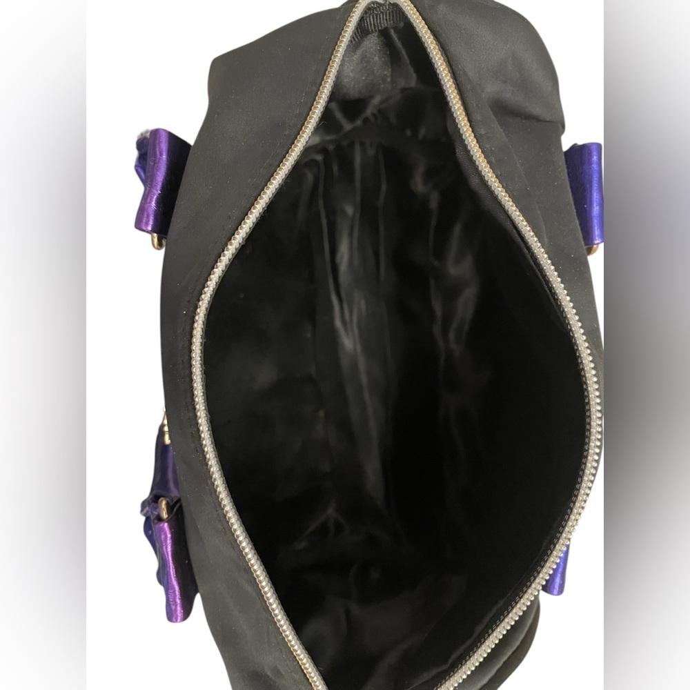 Victoria's Secret Black Satchel with Purple Accents - Picture 13 of 13